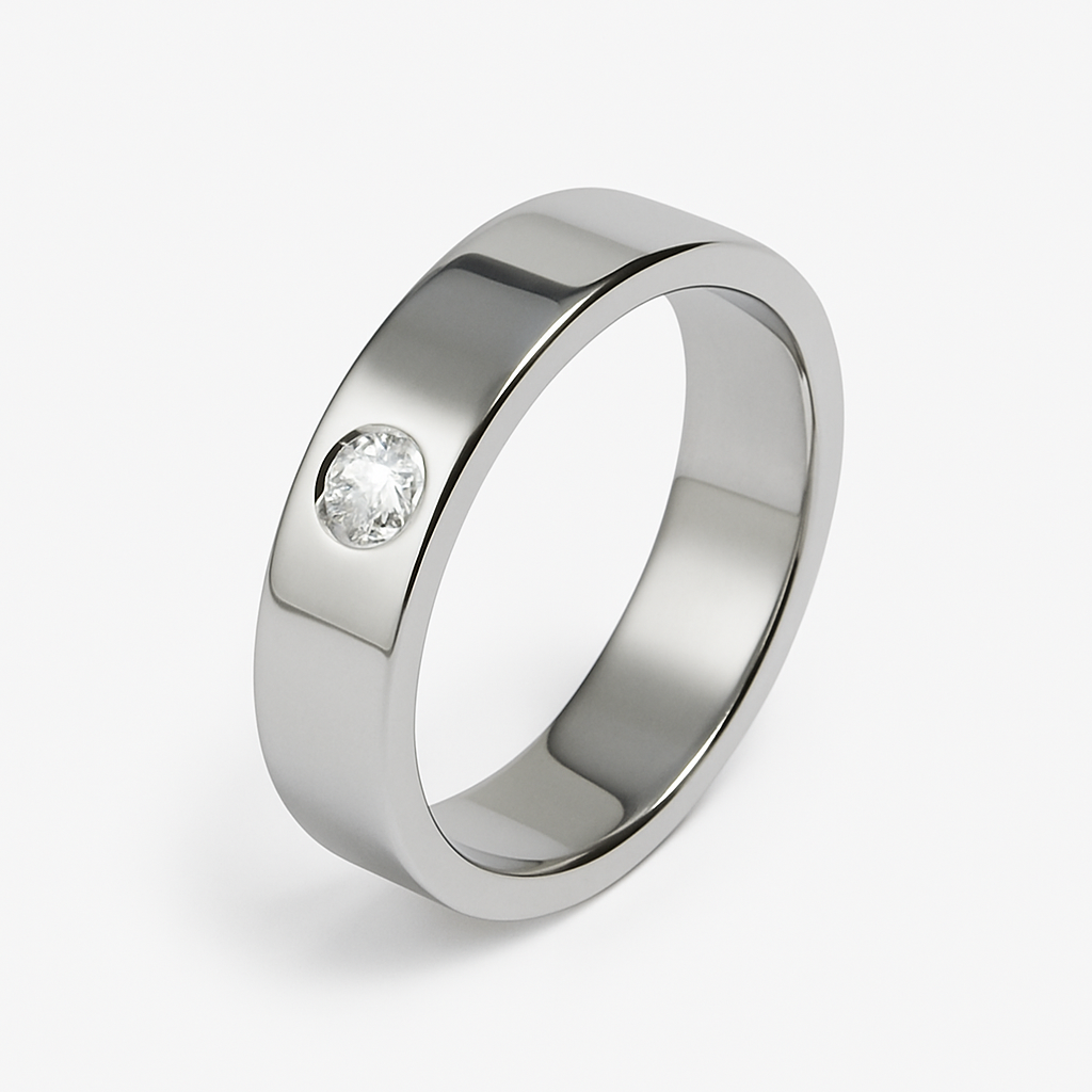 Diamond Band Moissanite Ring (10)