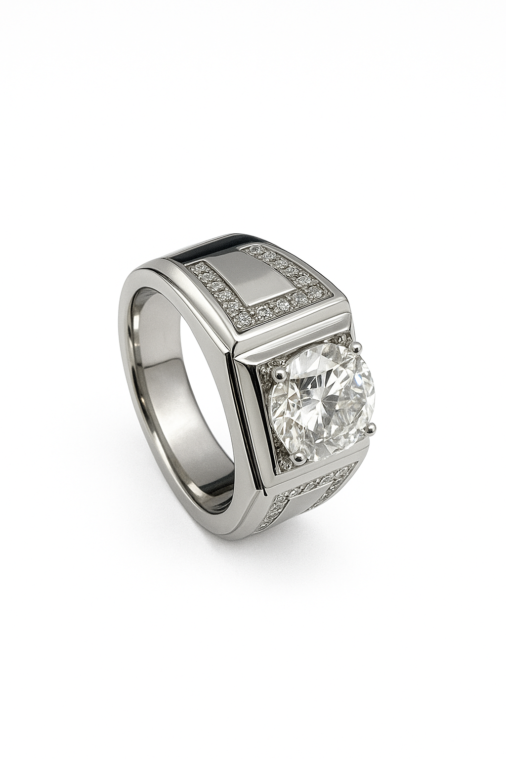 Diamond Moissanite Ring