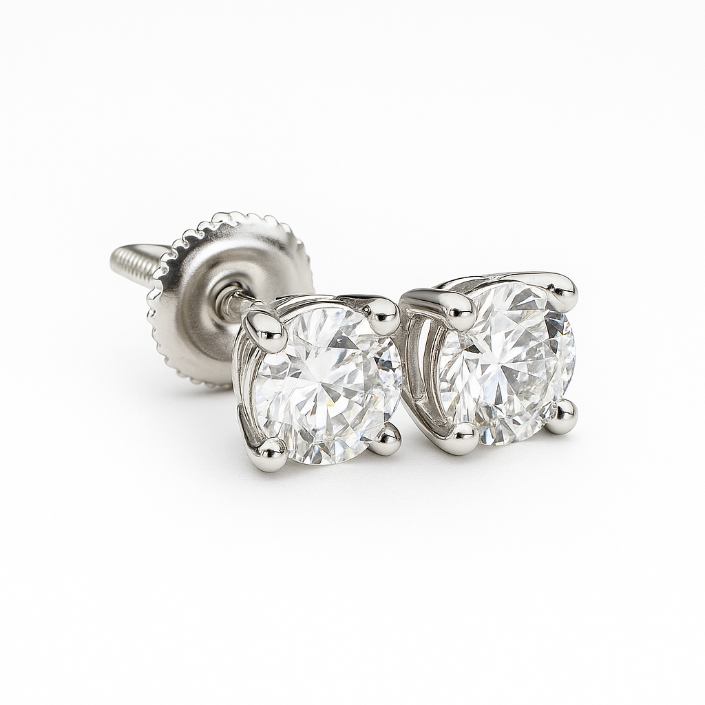 Stud Earrings Moissanite