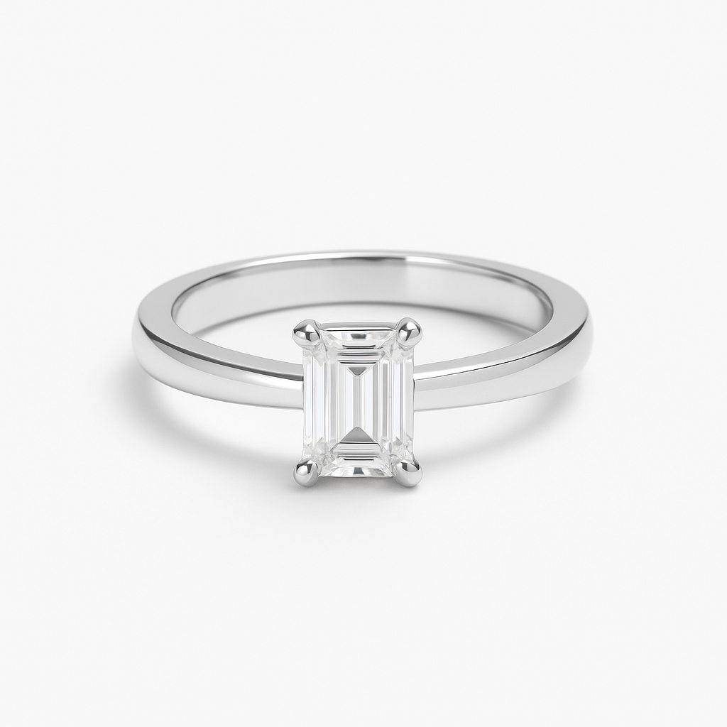 Rectangle Moissanite Ring (9)