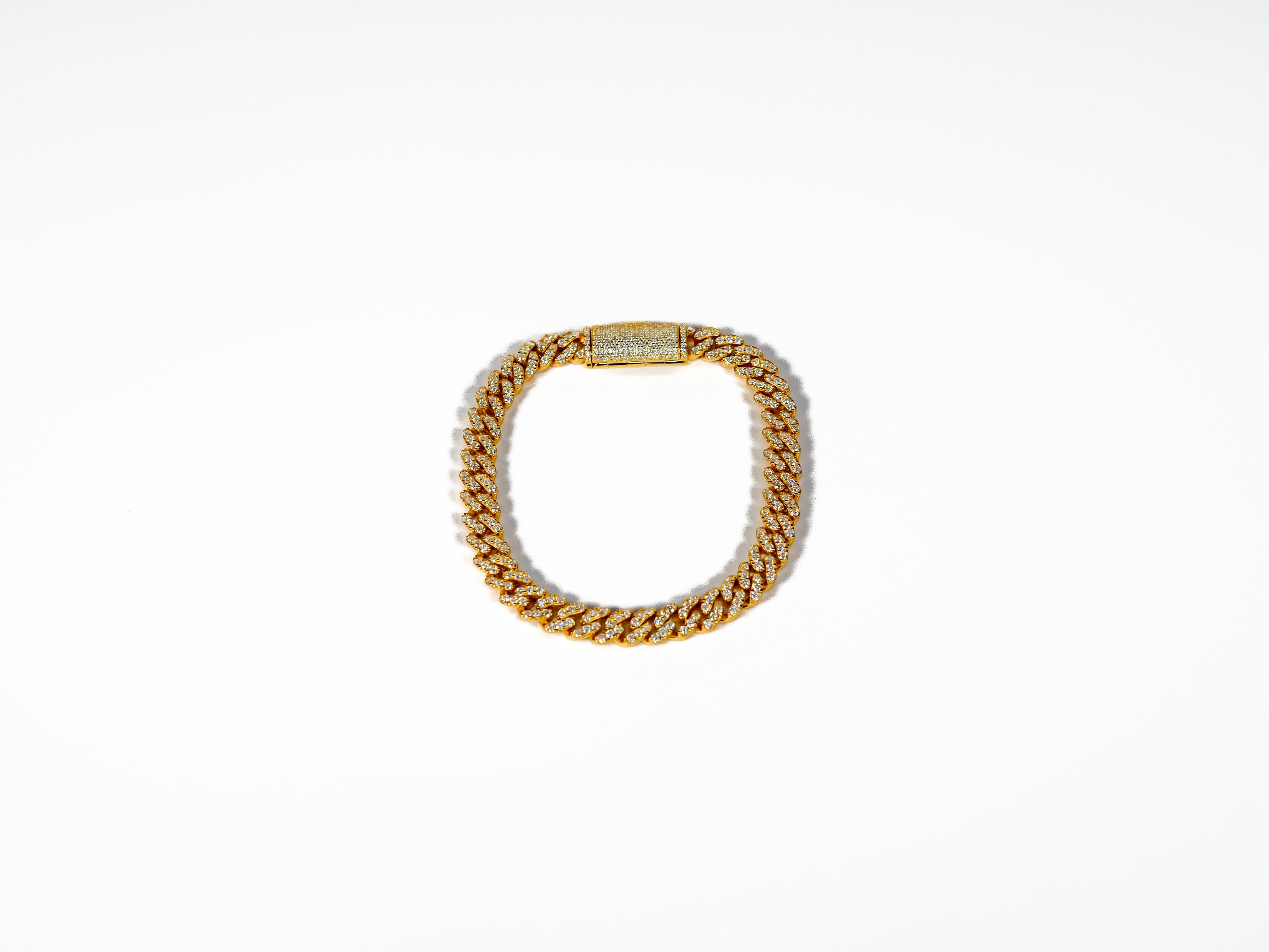 Cuban Moissanite Bracelets Womens
