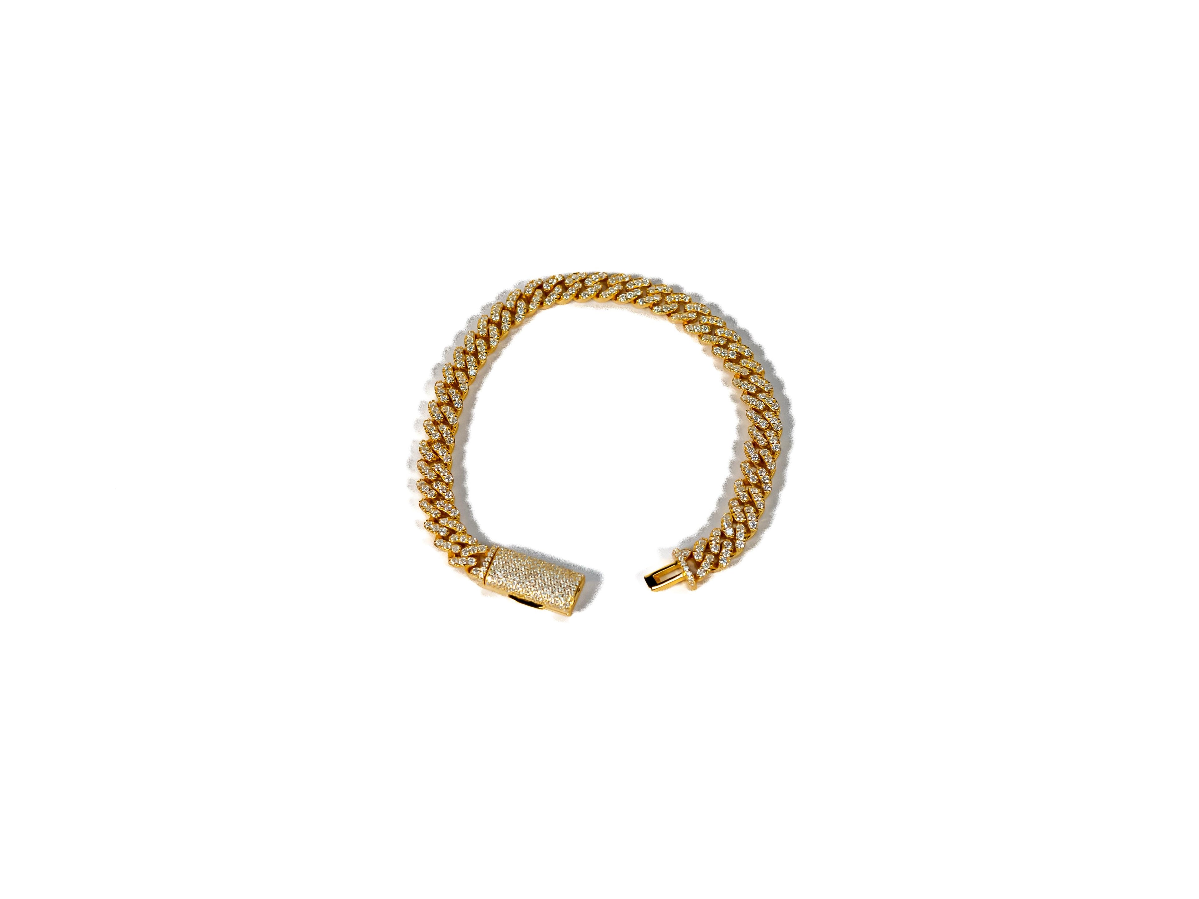 Cuban Moissanite Bracelets Womens