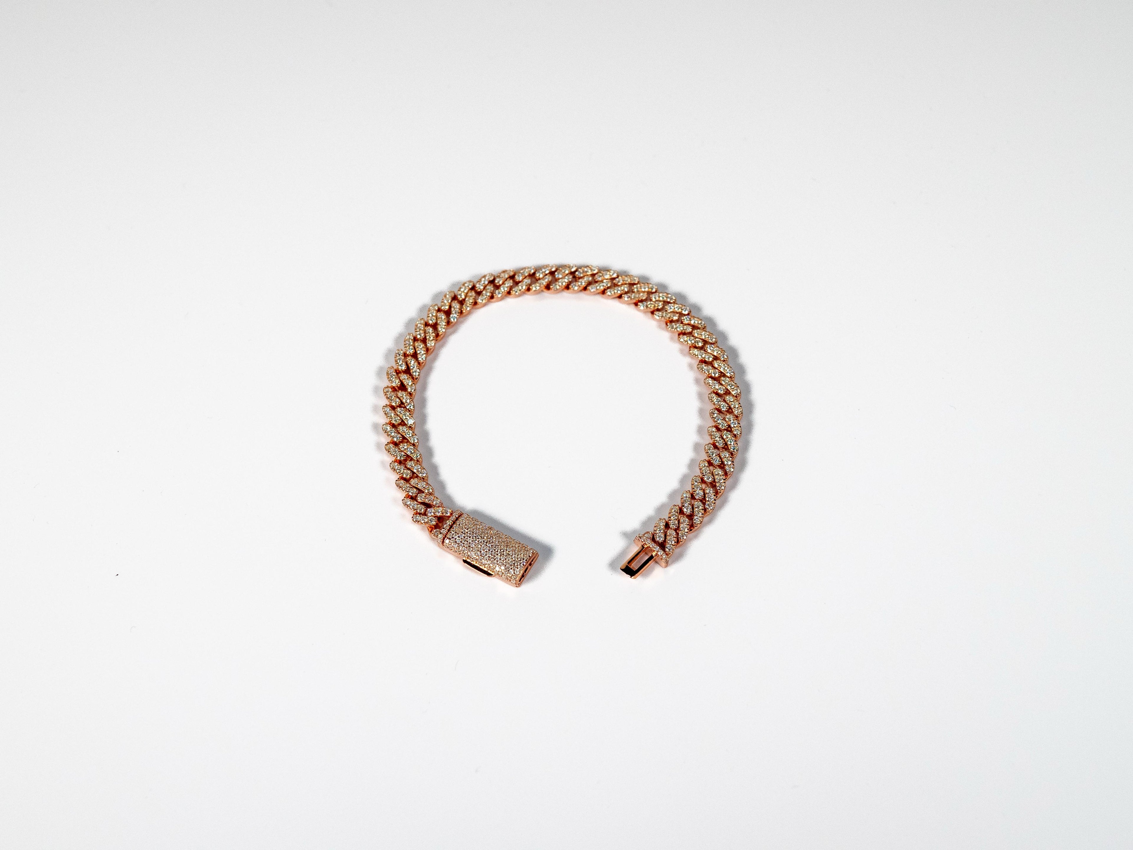 Cuban Moissanite Bracelets Womens