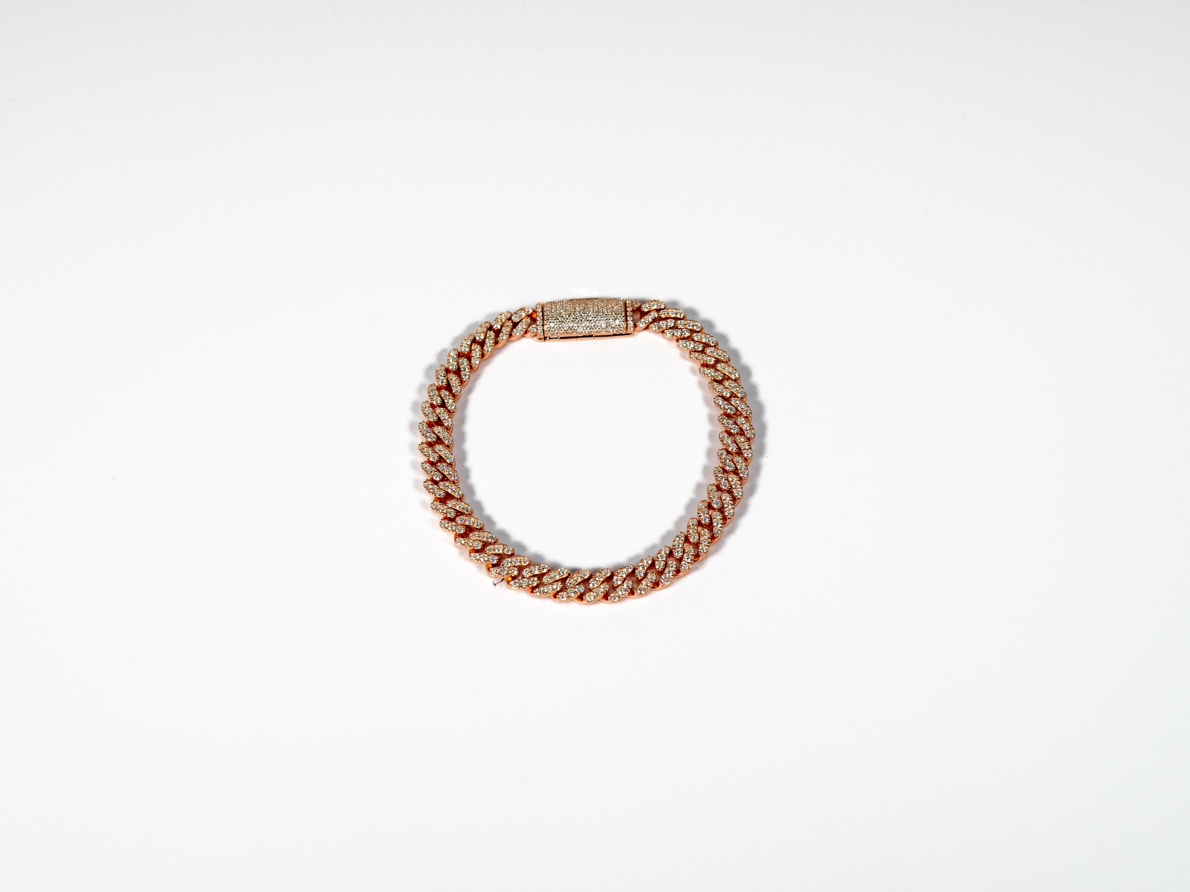 Cuban Moissanite Bracelets Womens