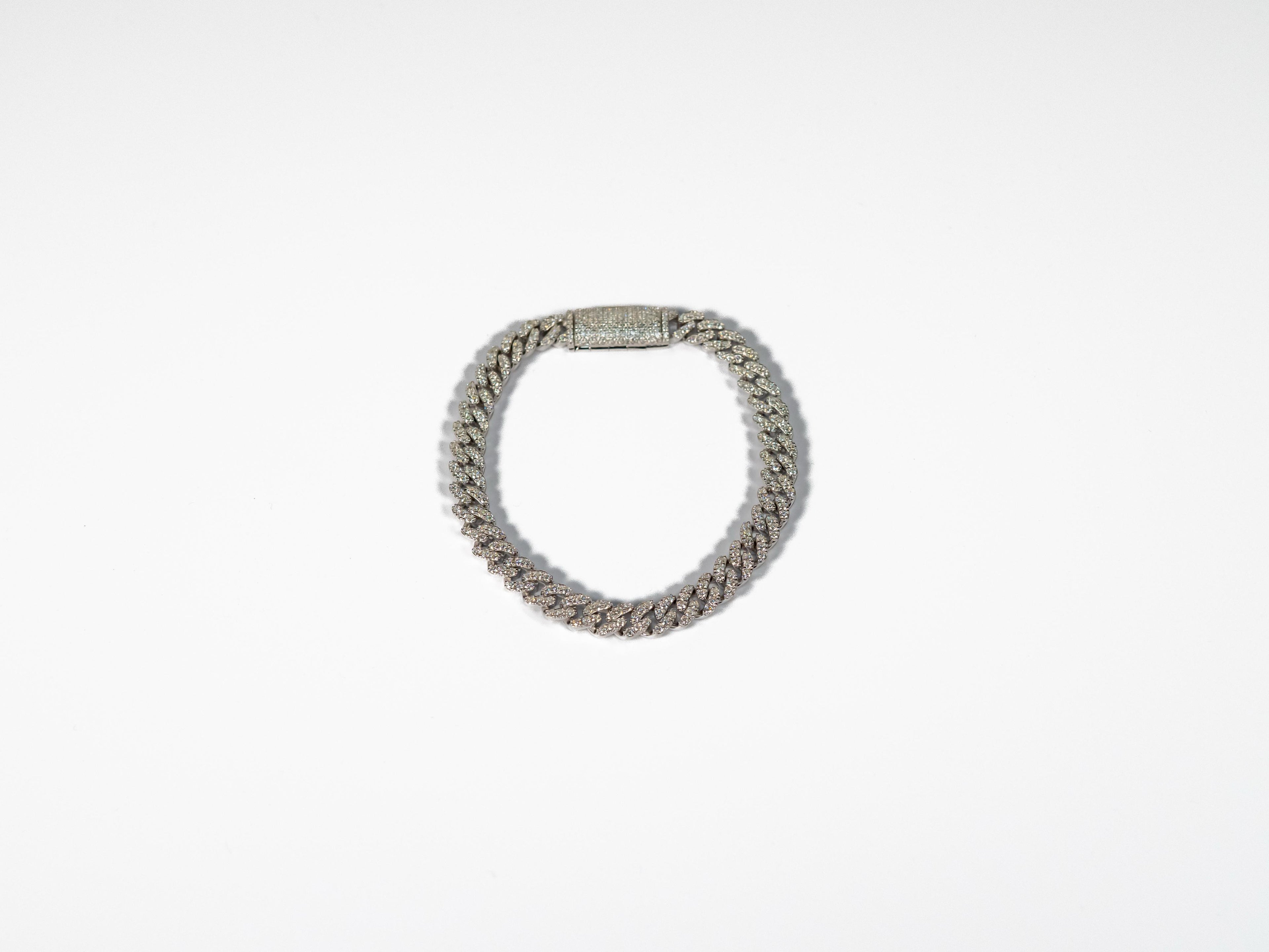 Cuban Moissanite Bracelets Womens