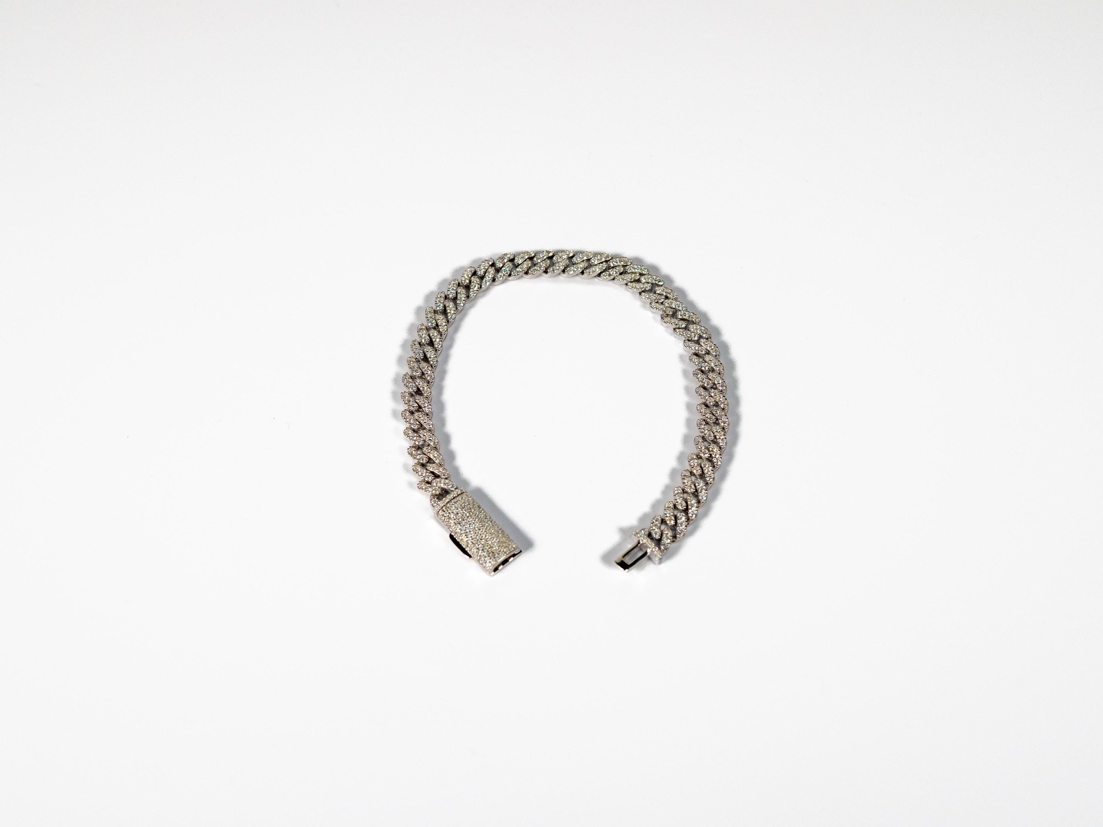 Cuban Moissanite Bracelets Womens