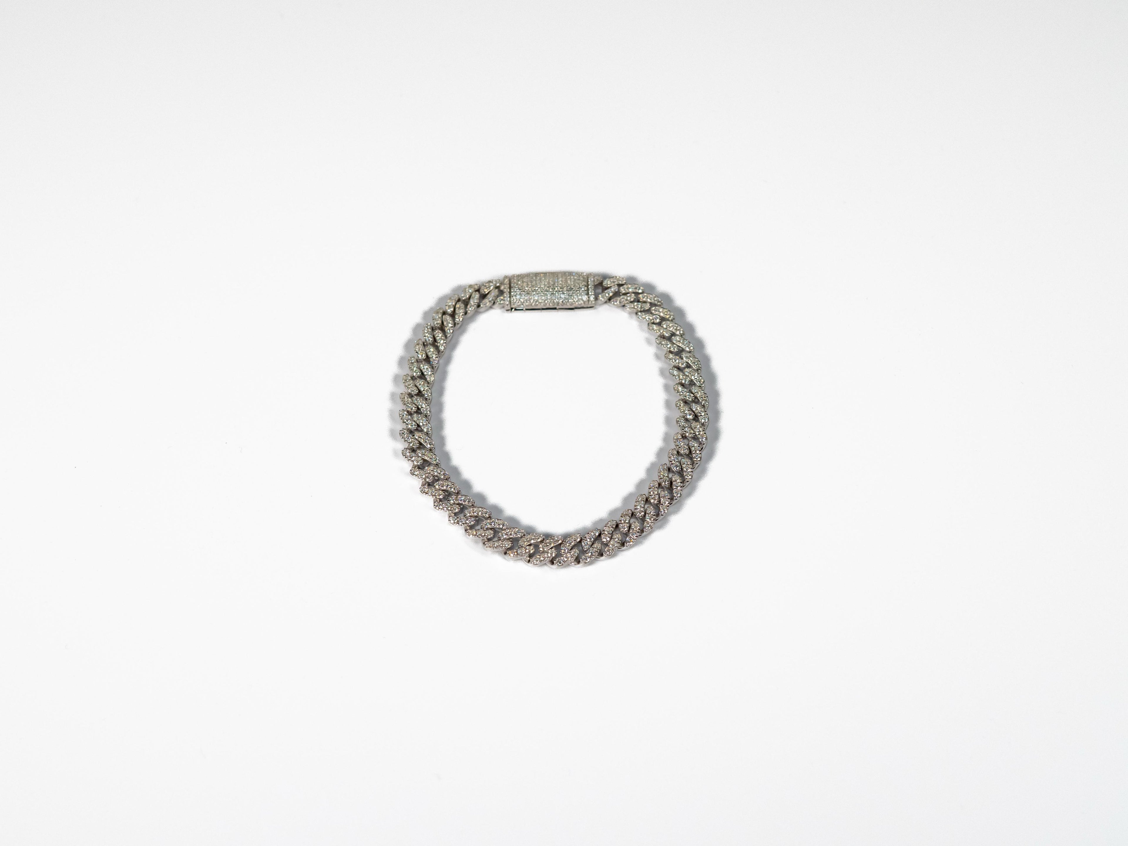 Cuban Moissanite Bracelets Womens