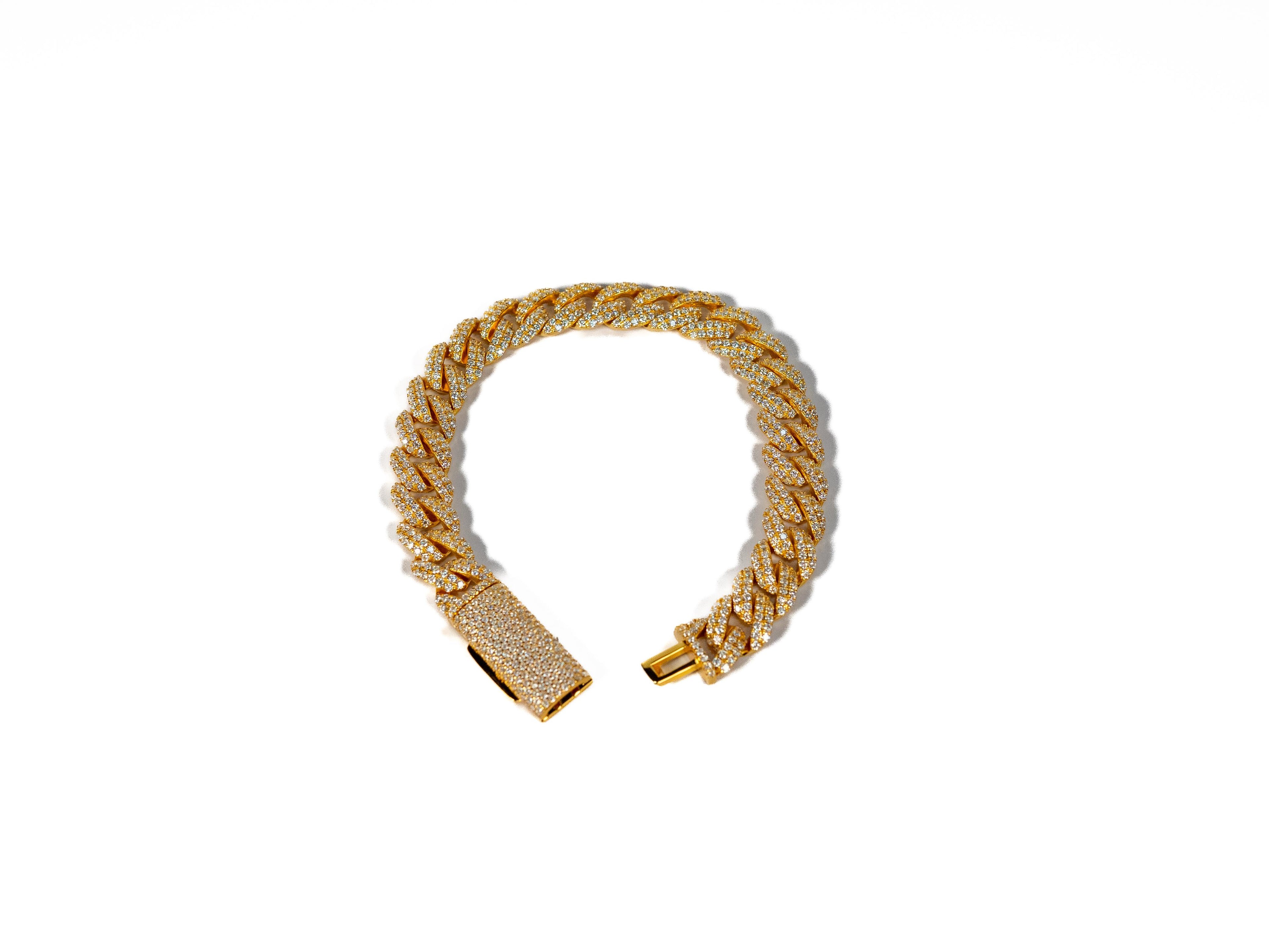 Cuban Moissanite Bracelets Womens