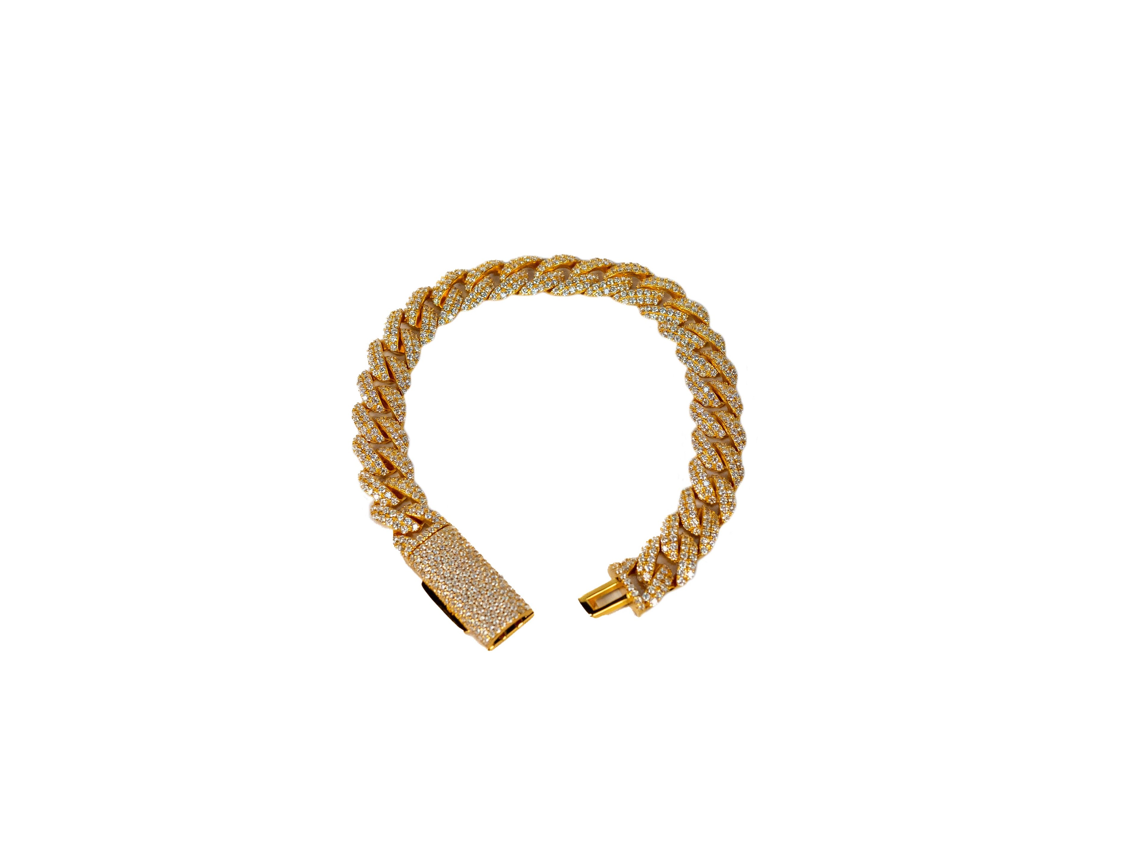 Cuban Moissanite Bracelets Womens