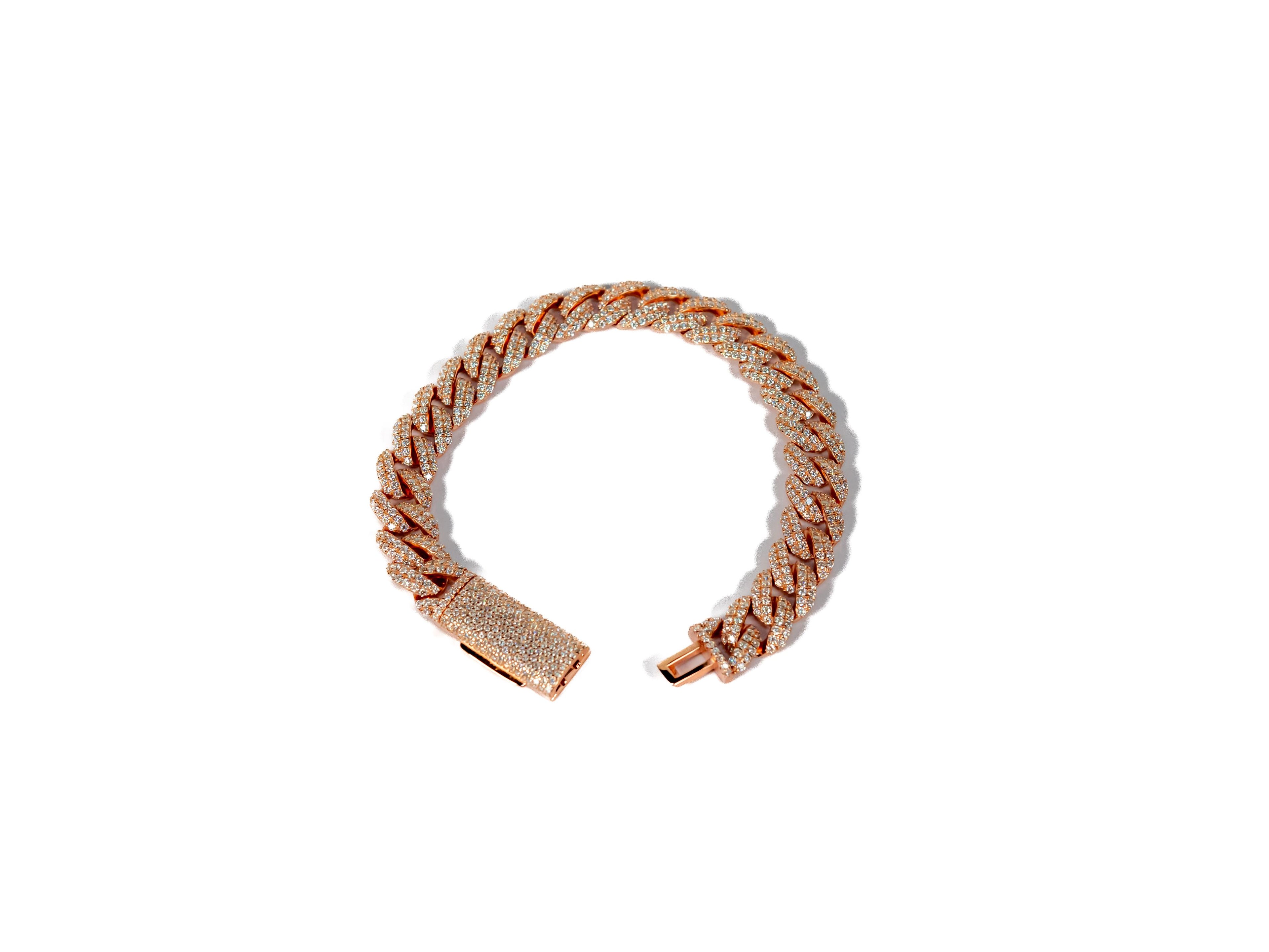 Cuban Moissanite Bracelets Womens